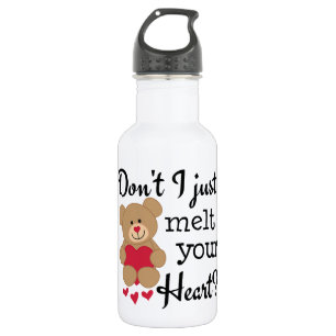 Bouteille D'eau En Acier Inoxydable Fonte du coeur de l'ours