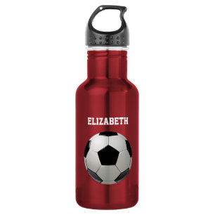 Bouteille D'eau En Acier Inoxydable Football Nom customisé