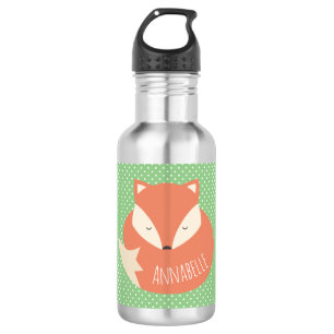 Bouteille D'eau En Acier Inoxydable Fox mignon personnalisé de sommeil