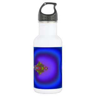 Bouteille D'eau En Acier Inoxydable Fractale de diamant fluide