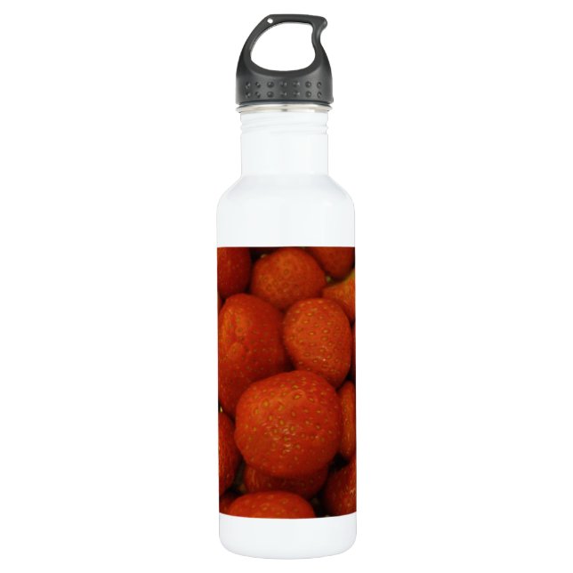 Bouteille D'eau En Acier Inoxydable Fraises juteuses (Devant)