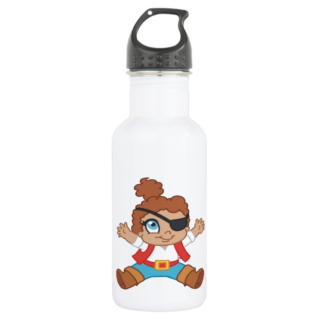 Bouteille D'eau En Acier Inoxydable Garçon Pirate (Devant)