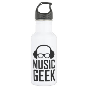 Bouteille D'eau En Acier Inoxydable Geek de musique