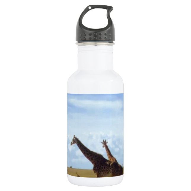 Bouteille D'eau En Acier Inoxydable Giraffes africaines Safari (Devant)