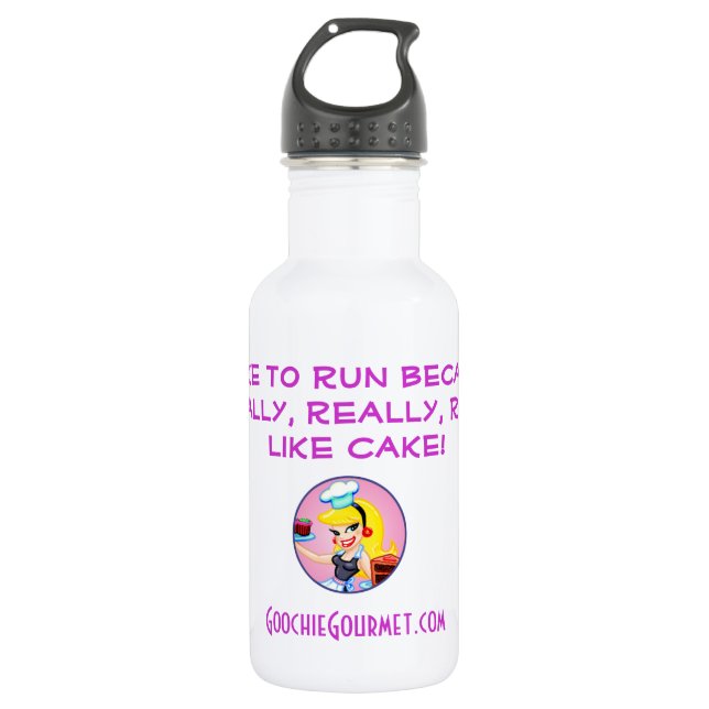 Bouteille D'eau En Acier Inoxydable Gourmet 32oz. de Goochie (Devant)
