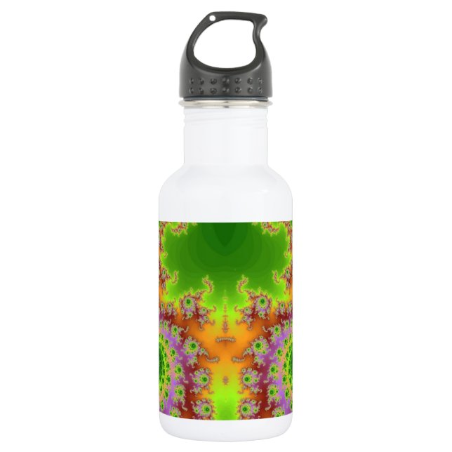 Bouteille D'eau En Acier Inoxydable Green Eyed fractal (Devant)