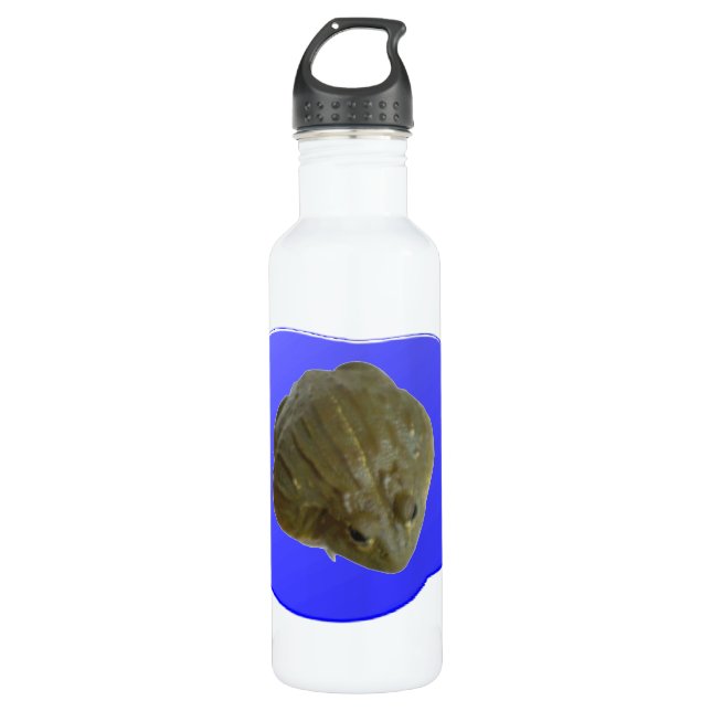 Bouteille D'eau En Acier Inoxydable Grenouille taureau dans l'étang (Devant)
