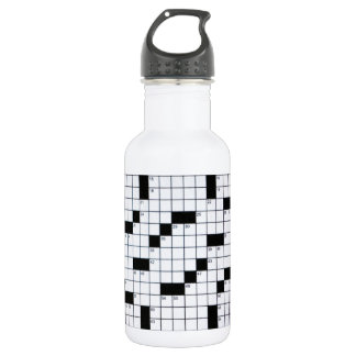 Bouteille D'eau En Acier Inoxydable Grille classique de mots croisé