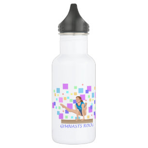 Bouteille D'eau En Acier Inoxydable Gymnaste Rock ! Bouton Solde