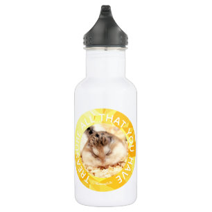 Bouteille D'eau En Acier Inoxydable Hammyville - Hamster mignon Customisé votre propre