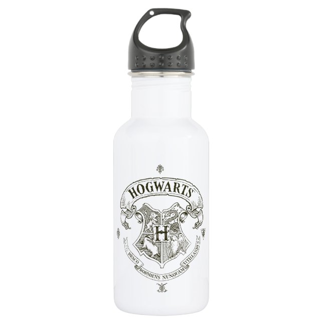 Bouteille D'eau En Acier Inoxydable Harry Potter | Hogwarts Banner Crest (Devant)