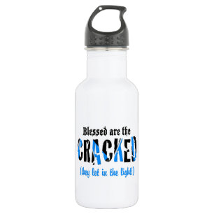 Bouteille D'eau En Acier Inoxydable Heureux les CRACKED !