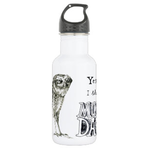 Bouteille D'eau En Acier Inoxydable Hibou sarcastique