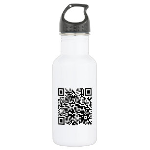 Bouteille D'eau En Acier Inoxydable I Love Laos (Khoy Huk Lao) Drapeau QR Code Geek