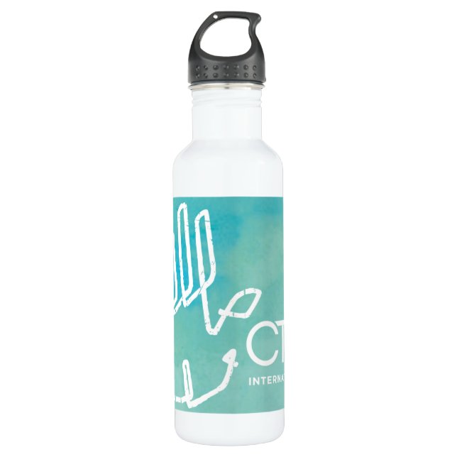 Bouteille D'eau En Acier Inoxydable International de CTC - bleu (Devant)