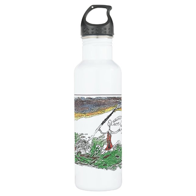 Bouteille D'eau En Acier Inoxydable International de CTC - chasse (Devant)