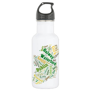 Bouteille D'eau En Acier Inoxydable Ireland Cities Word Art