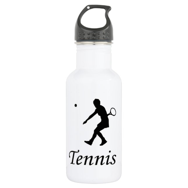 Bouteille D'eau En Acier Inoxydable J'adore le tennis (Devant)