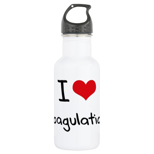 Bouteille D'eau En Acier Inoxydable J'aime la coagulation (Devant)