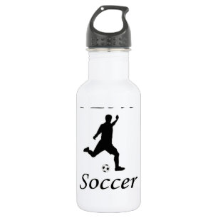 Bouteille D'eau En Acier Inoxydable J'Aime Le Football