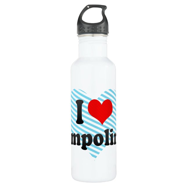 Bouteille D'eau En Acier Inoxydable J'aime Trampolining (Devant)