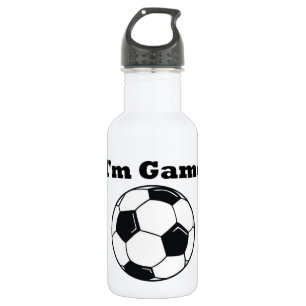 Bouteille D'eau En Acier Inoxydable Je suis Game (Soccer)