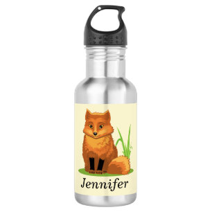 Bouteille D'eau En Acier Inoxydable Joli petit renard de rentrée scolaire