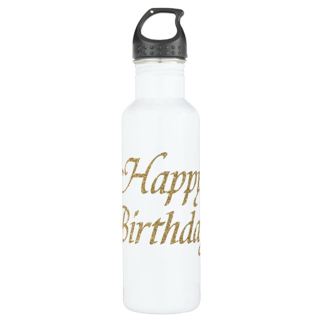 Bouteille D'eau En Acier Inoxydable Joyeux anniversaire (Devant)