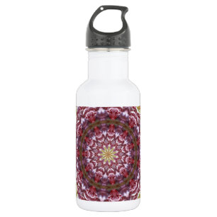 Bouteille D'eau En Acier Inoxydable Kaleidoscope rose