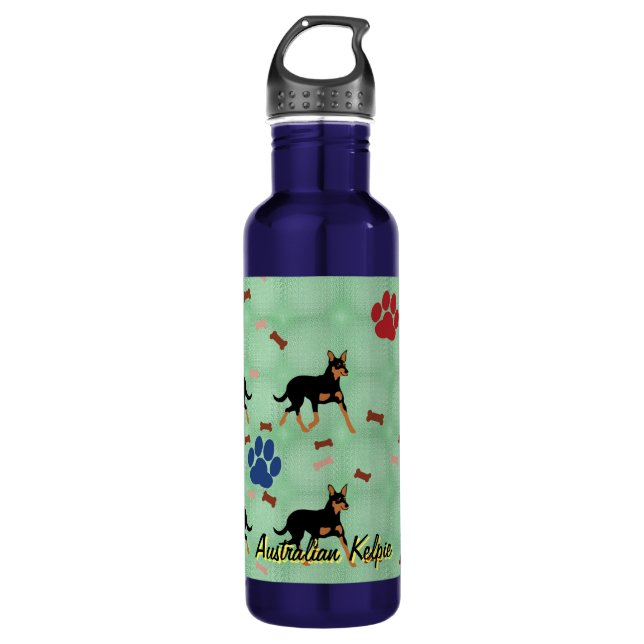 Bouteille D'eau En Acier Inoxydable Kelpie australienne (Devant)