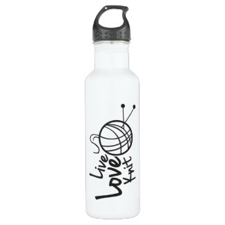 Bouteille D'eau En Acier Inoxydable Knit vivant | d'amour tricotant