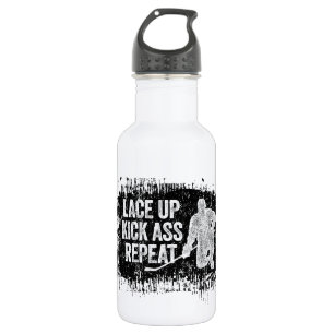 Bouteille D'eau En Acier Inoxydable Lacer. Répéter. (hockey)