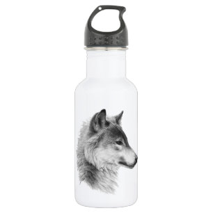 BOUTEILLE D'EAU EN ACIER INOXYDABLE LE CHEF DE LOUP