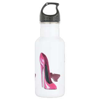 Bouteille D'eau En Acier Inoxydable Le stylet rose chausse l'art