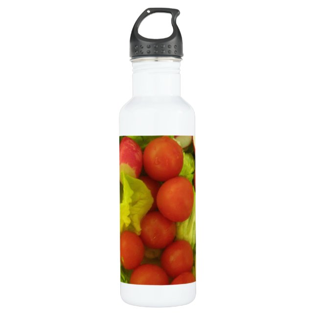 Bouteille D'eau En Acier Inoxydable Légumes de salade (Devant)