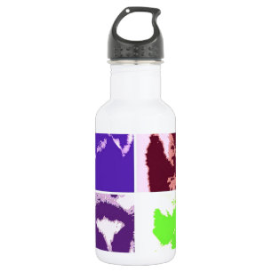 Bouteille D'eau En Acier Inoxydable Lémuriens Pop Art
