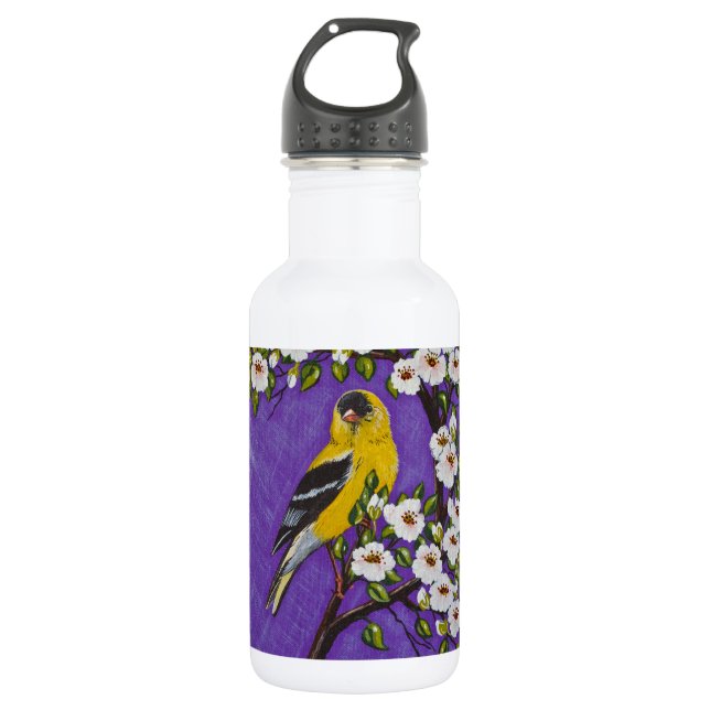 Bouteille D'eau En Acier Inoxydable L'goldfinch américain (Devant)