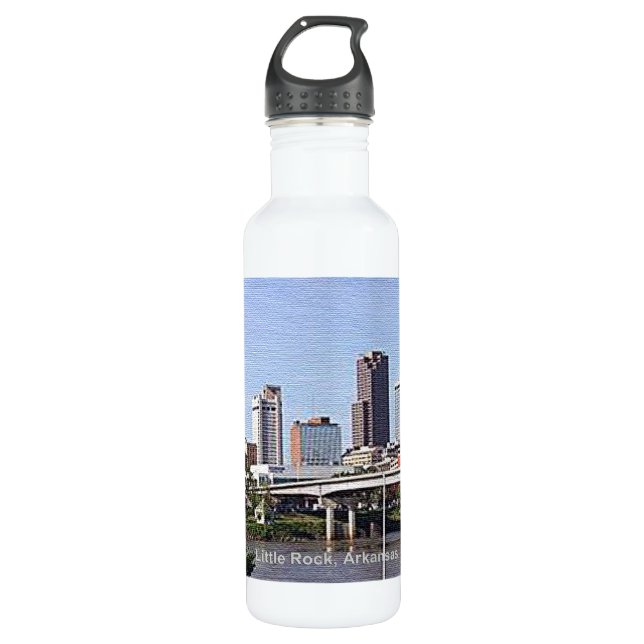 Bouteille D'eau En Acier Inoxydable Little Rock, Arkansas (Devant)