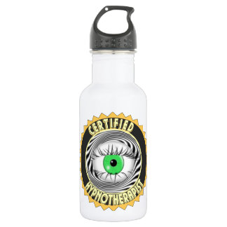BOUTEILLE D'EAU EN ACIER INOXYDABLE LOGO HYPNOTHÉRAPEUTIQUE CERTIFIÉ