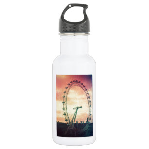 Bouteille D'eau En Acier Inoxydable London Eye au lever du soleil