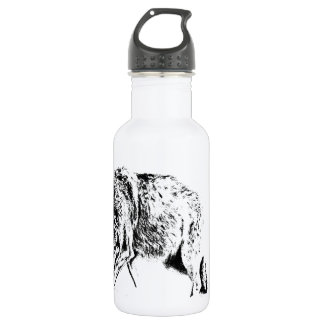 Bouteille D'eau En Acier Inoxydable Loup de chasse