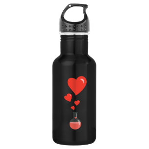 Bouteille D'eau En Acier Inoxydable Love Chimie Flacon de Coeurs