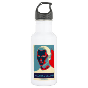 Bouteille D'eau En Acier Inoxydable Machiavélien (affiche d'Obama-style)