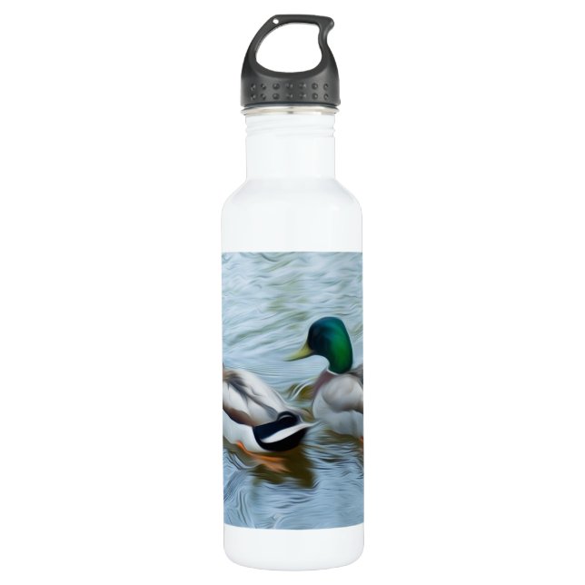 Bouteille D'eau En Acier Inoxydable Mallard Ducks (Devant)