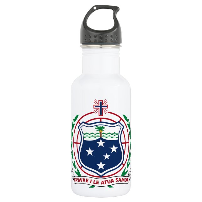 Bouteille D'eau En Acier Inoxydable Manteau du Samoa des bras (Devant)