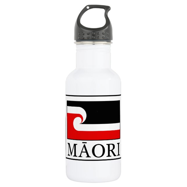 Bouteille D'eau En Acier Inoxydable Maori (Devant)
