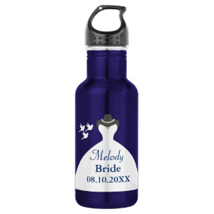 Bouteille D'eau En Acier Inoxydable Mariage de mariée Gown