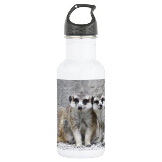 Bouteille D'eau En Acier Inoxydable Meerkat-pair (Devant)