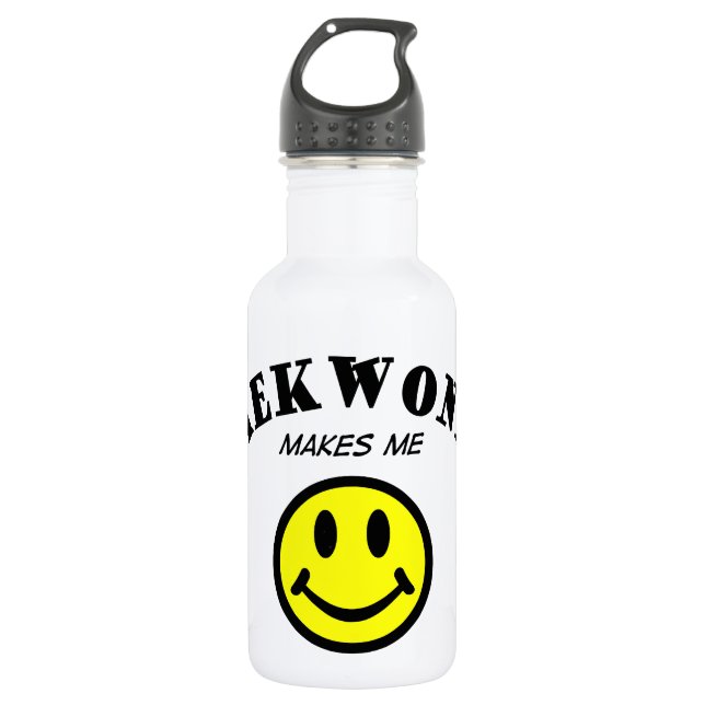 Bouteille D'eau En Acier Inoxydable MMS : Le Taekwondo (Devant)