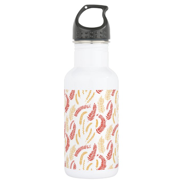 Bouteille D'eau En Acier Inoxydable Modèle floral (Devant)